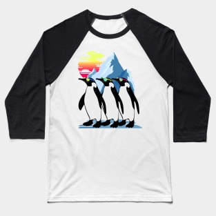 Cute Summer Penguin Baseball T-Shirt